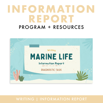 Preview of Marine Life Information Report Unit | Years 3-6 (Talk 4 Write Friendly)