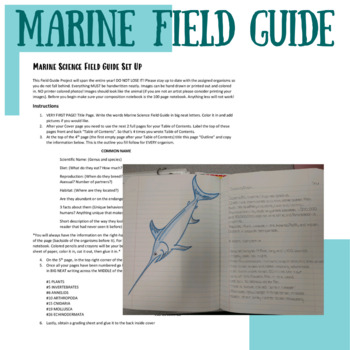 Preview of Marine Organisms Field Guide Project