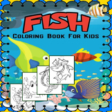 Marine fish life coloring book - Coloring book featurin