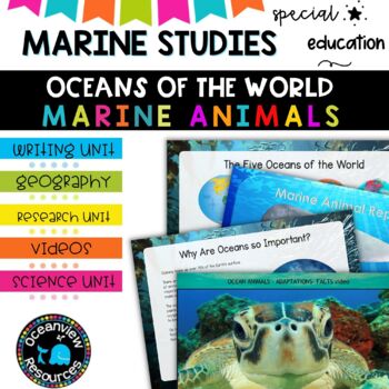Preview of Marine studies Ocean Unit: A Study of Ocean Animals and Their Habitats 