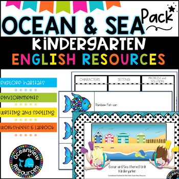 Preview of Marine studies Ocean and Sea Pack for Kindergarten SUB PACK