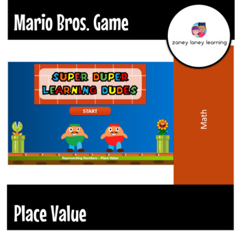 Preview of Mario Brothers Inspired Video Game-Style Place Value CCSS TEKS STAAR
