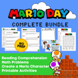 Mario Day Complete Bundle for March 10th - Literacy, Math,