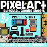 Mario Day MAR10 Day Video Games Mystery Pixel Art Math Mul