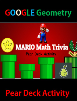 Preview of Mario Day Math Pear Deck Activity Google Slides Distance Interactive Activity
