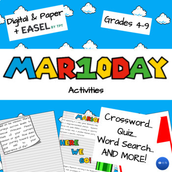 Preview of Mario Day NO PREP Passage & Activities