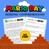 Mario Day Reading Comprehension - History of Mario [MAR10]