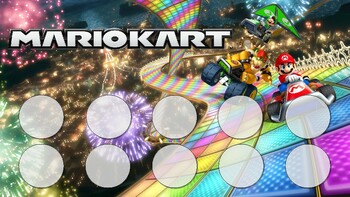 Preview of Mario Kart Token Board- 10 Tokens