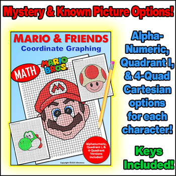 Preview of Mario's Nintendo Coordinate Graph Mystery Pictures! March 10 MAR10! Mario Day!