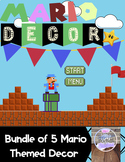 Mario Themed Classroom Decor Bundle: 5 Products-MUST SEE!
