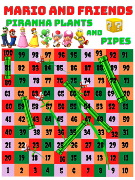 Preview of Mario and Friends; Snakes and Ladders (PNG)