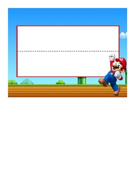 Preview of Mario & friends cubby tags