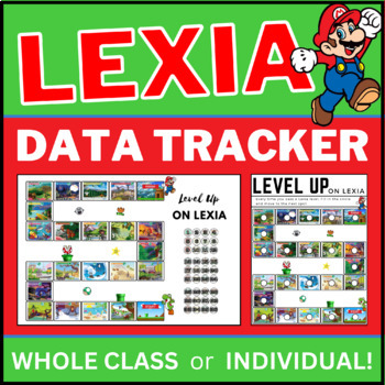 Preview of Mario-inspired Lexia Game Board & Data Tracker: Engage Students, Level Up!  