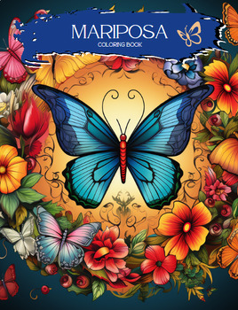Mariposa Coloring Book (Mexican/Aztec myths on butterflies) by CS Kading