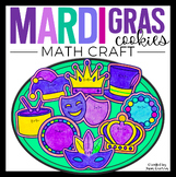 Mardi Gras Math Craft | Mardi Gras Cookies Math Coloring A
