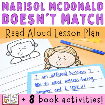 Preview of Marisol McDonald Doesn't Match Read Aloud & Activities | Hispanic Heritage Month