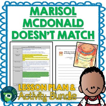 Preview of Marisol McDonald Doesn't Match by Monica Brown Lesson Plan and Activities