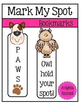 Preview of Mark My Spot - Large Bookmarks