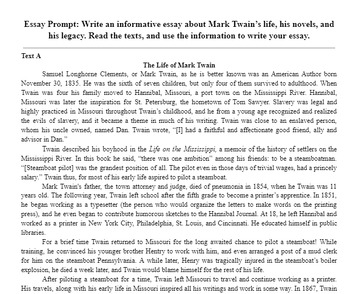 mark twain essay on english language