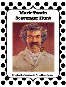 Preview of Mark Twain Scavenger Hunt: Introduction to the Author Activity