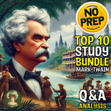 Mark Twain Top Books Novels and Short Stories Q&A Analysis
