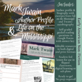 Mark Twain Author Profile Study with his Autobiography & L