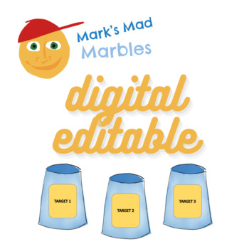 Preview of Mark's Marbles - Digital Editable Target Practice