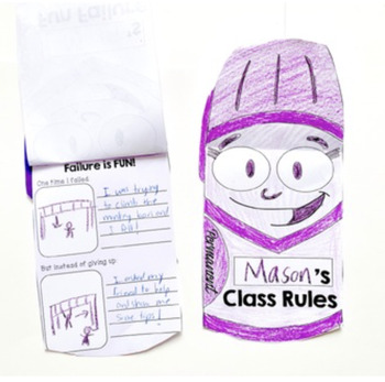 Preview of Marker by Anna Kang: Growth Mindset Craft, Embracing Failure, Class Rules