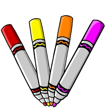 Crayon & Marker Clipart