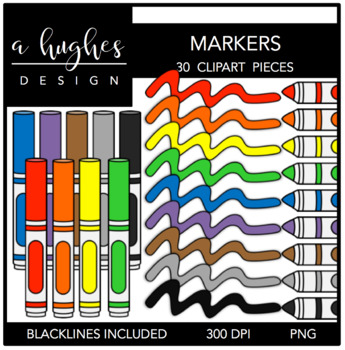 Preview of Markers Clipart