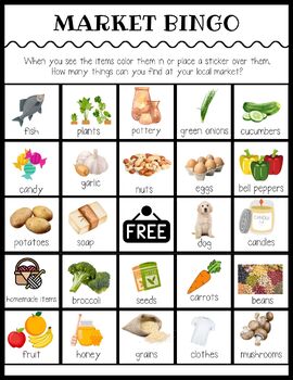 Preview of Market BINGO