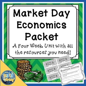 Preview of Market Day Economics Packet with Pacing Guide Templates Journal and More