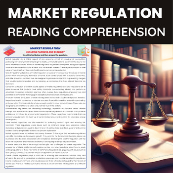 Preview of Market Regulation Reading Passage | Regulated Markets |  Market Economics