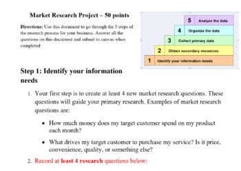 market research project high school