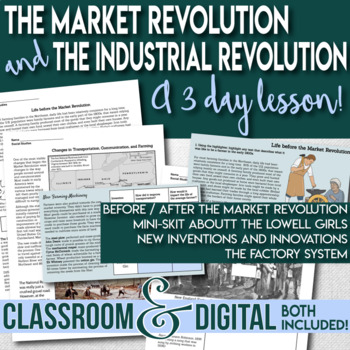 Preview of Market Revolution & Industrial Revolutions - the Factory System, New Inventions