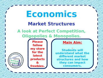 Preview of Market Structures - Competitive Markets, Oligopolies & Monopolies