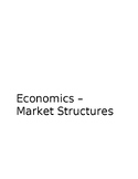 Market Structures Worksheet