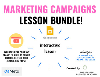 Preview of Marketing Campaigns Lesson Bundle