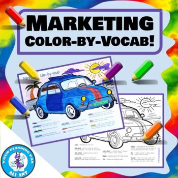 Preview of Marketing Color-by-Vocab