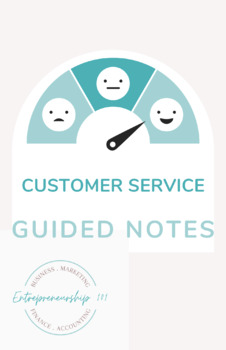 Preview of Marketing: Customer Service guided notes