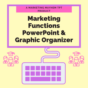 Preview of Marketing Functions PowerPoint and Graphic Organizer