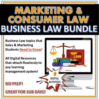 Preview of Marketing & Consumer Business Lawsuits - Business Law Class Digital Activities