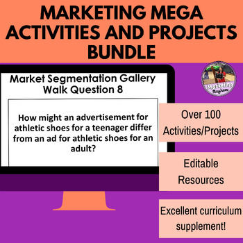 Preview of Marketing Mega Activities and Projects Bundle (Marketing and Business Class)