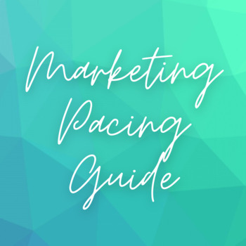 Preview of Marketing Pacing Guide - Free Pacing Guide for Marketing