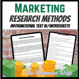 Marketing Researach Methods Informational Text W/Worksheet