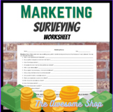 Marketing Survey Worksheet  Business, DECA & FBLA