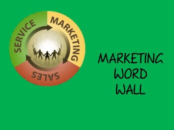 Preview of Marketing Word Wall