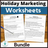 Food Marketing Worksheets for High School and Middle Schoo