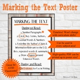 Marking the Text Classroom Poster | AVID Resource