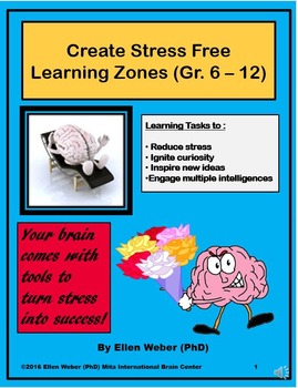 Preview of Create  Stress Free Learning Zones Gr. 6 - 12